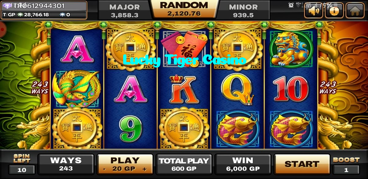 Lucky Tiger Casino casino presented on mobile device in Pakistan with slots and live games